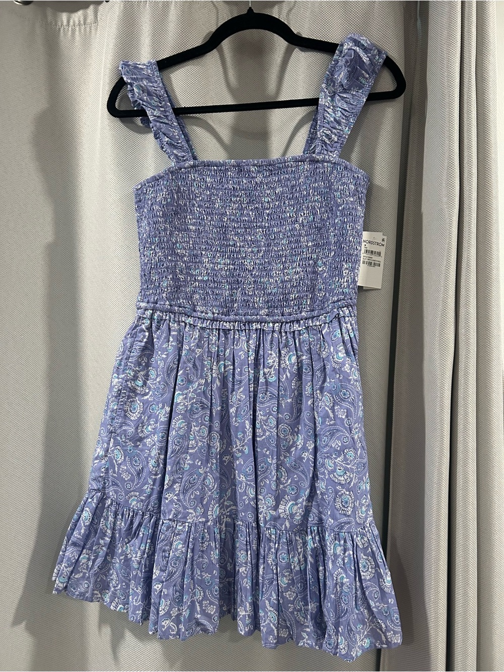 Nordstrom Lavender Paisley Smocked Sundress